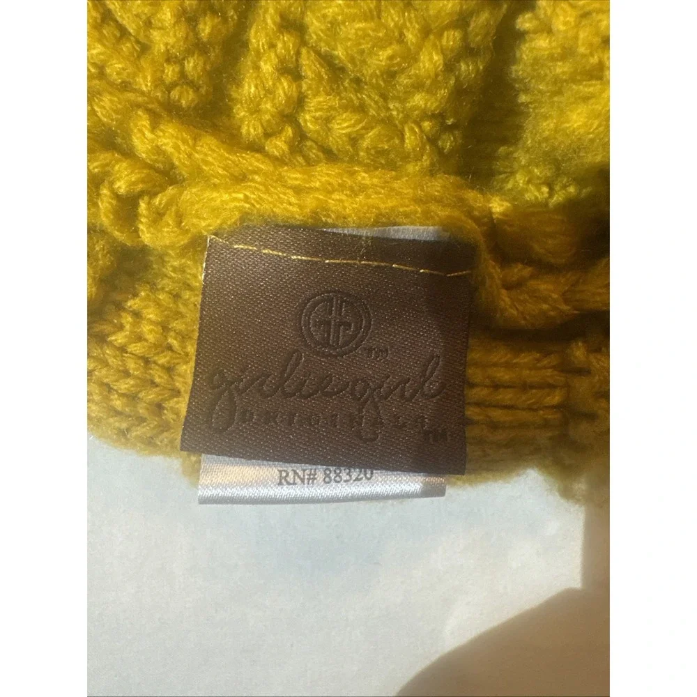 C.C‎ Girlie Girl Originals Beanie Two Tone Women's Chunky Hat Gold Yellow Purple